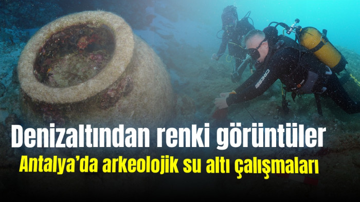 Antalya'da arkeolojik su altı çalışmaları 