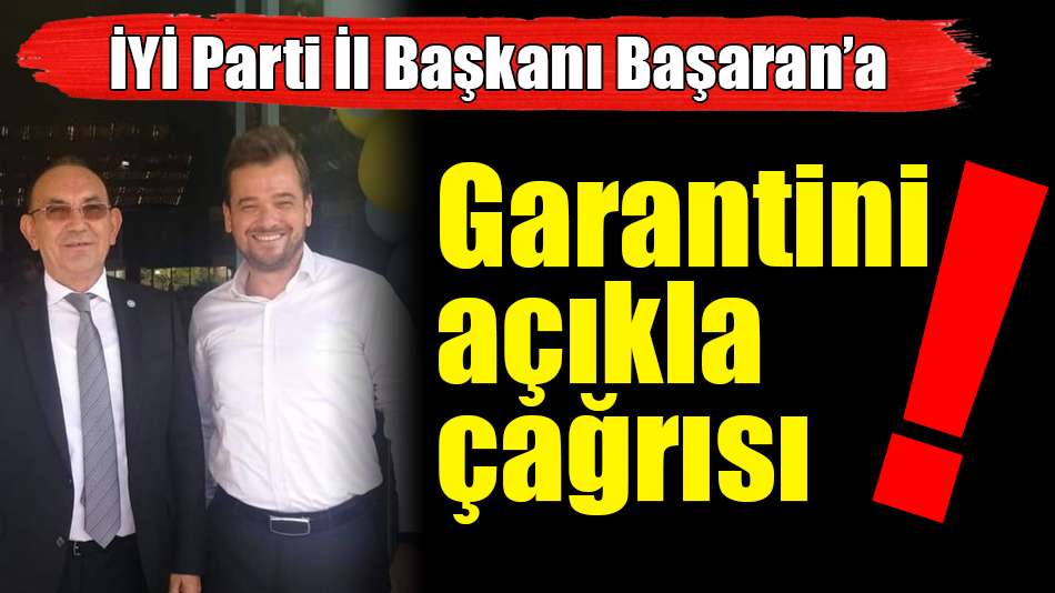 Garantini açıkla çağrısı!