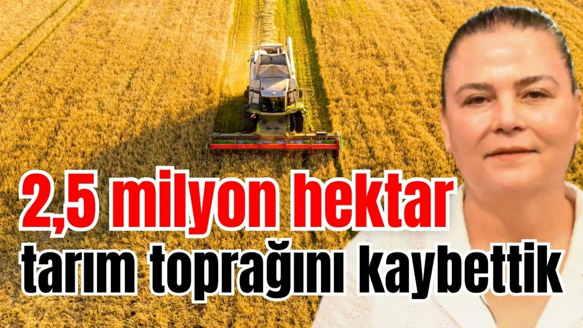 2,5 milyon hektar tarım toprağını kaybettik 