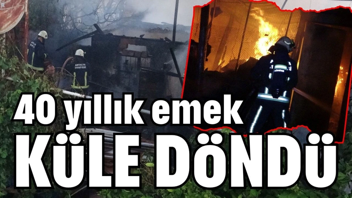 40 yıllık emek k&uuml;le d&ouml;nd&uuml; 