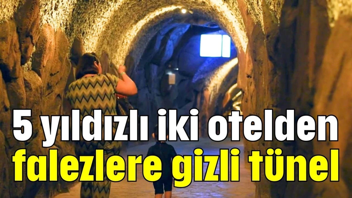 5 yıldızlı iki otelden falezlere gizli tünel  