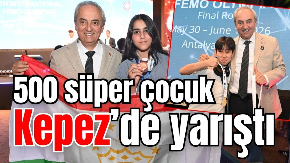500 s&uuml;per &ccedil;ocuk Kepez'de yarıştı 