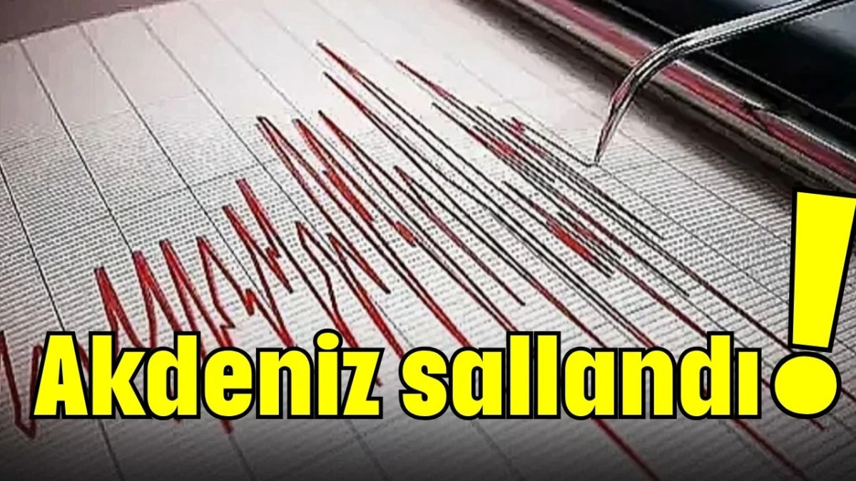 Akdeniz sallandı! 