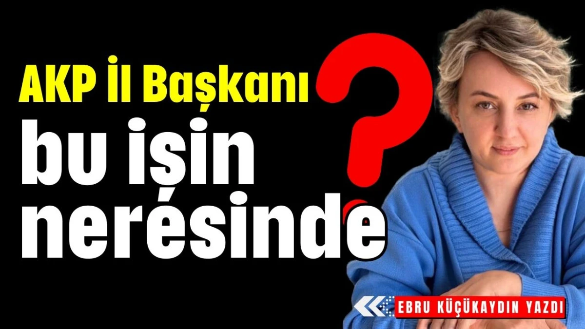 AKP İl Başkanı bu işin neresinde?