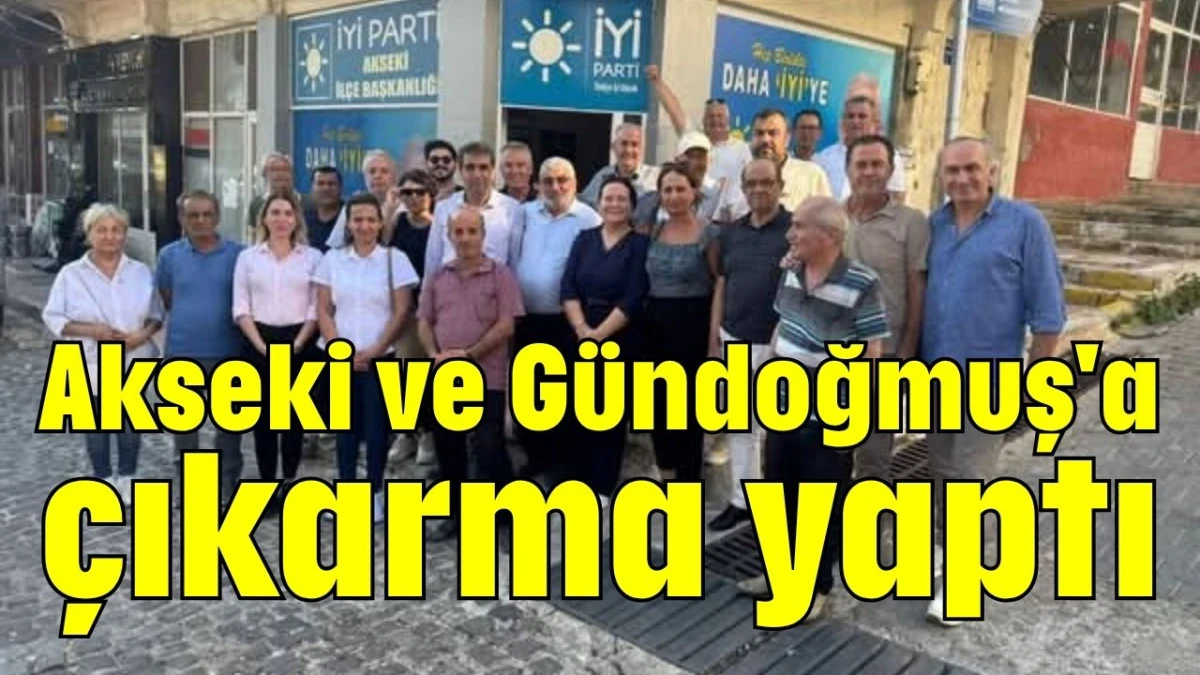 Akseki ve Gündoğmuş'a çıkarma yaptı  