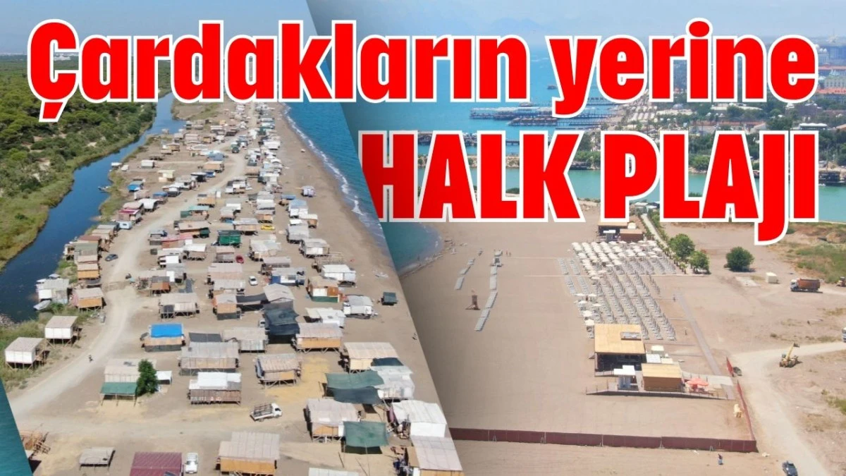 Aksu Kumk&ouml;y&rsquo;de &ccedil;ardakların yerine halk plajı