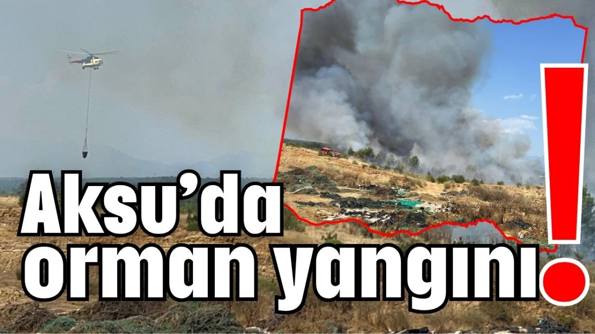 Aksu&rsquo;da orman yangını!
