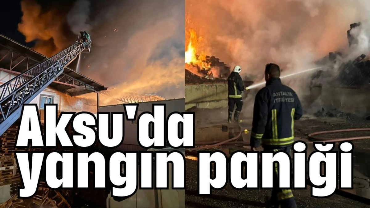 Aksu'da yangın paniği    