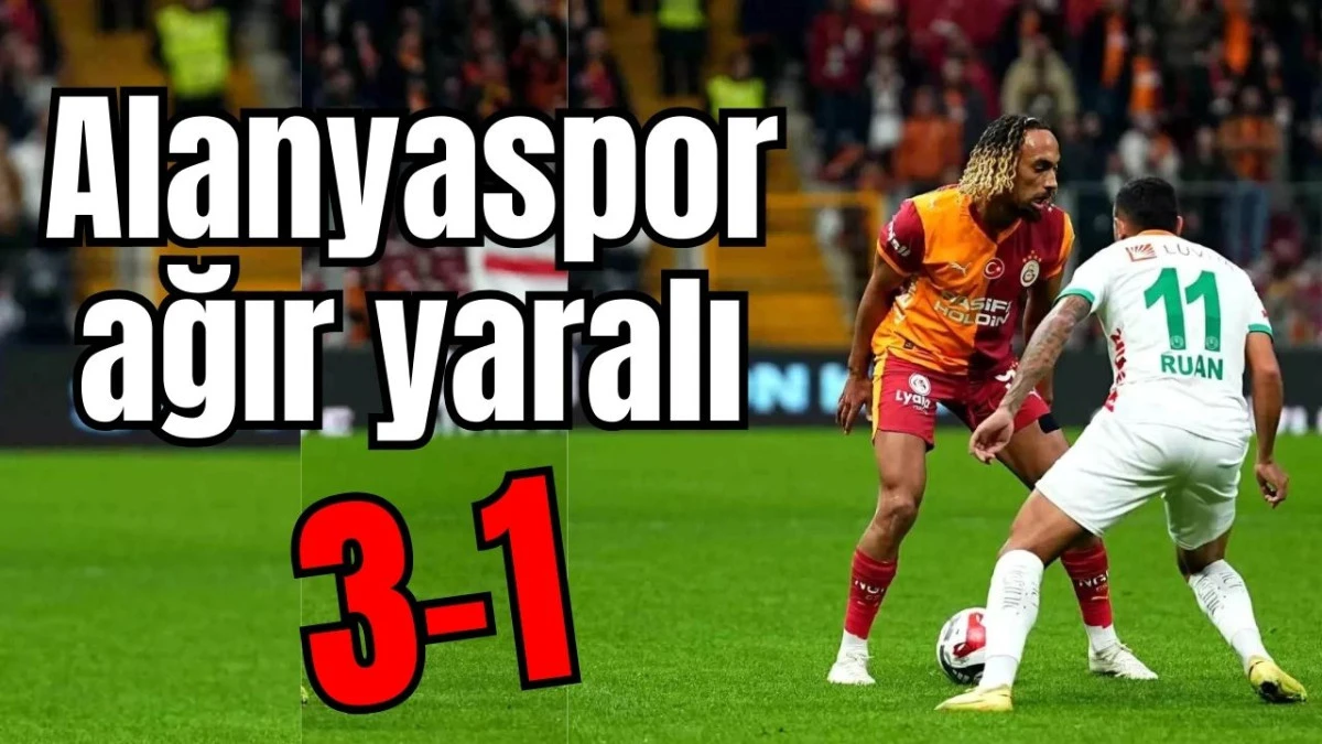 Alanyaspor ağır yaralı: 3-1