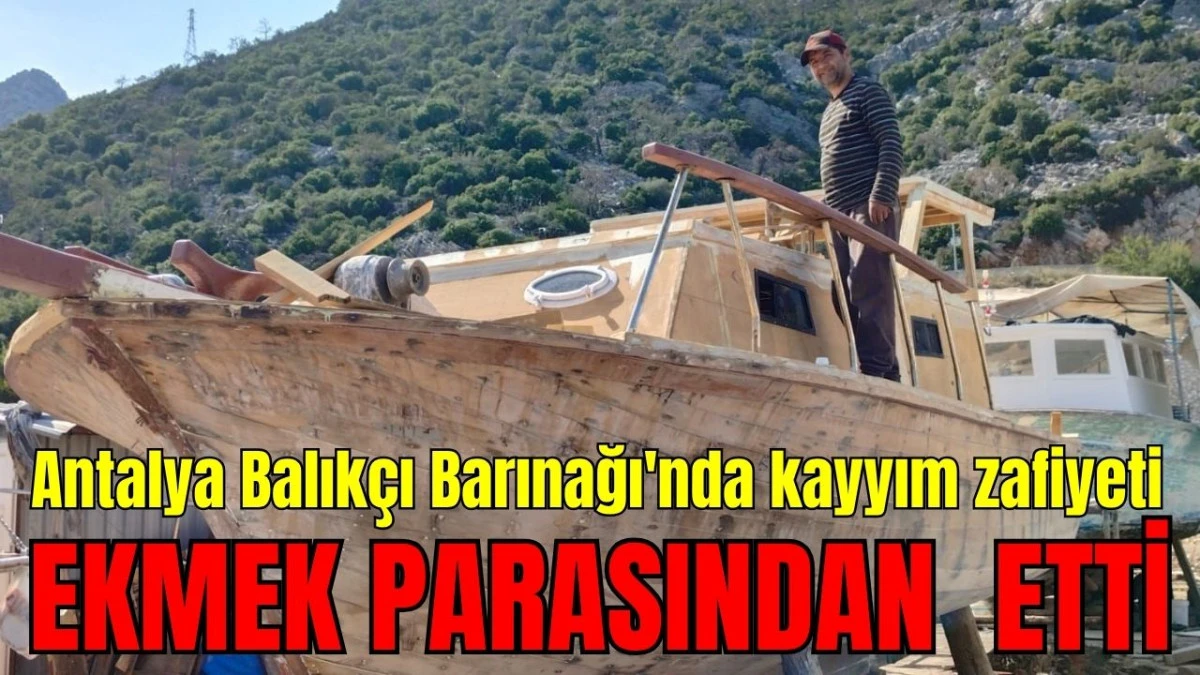 Antalya Balık&ccedil;ı Barınağı'nda kayyum zafiyeti ekmek parasından etti 