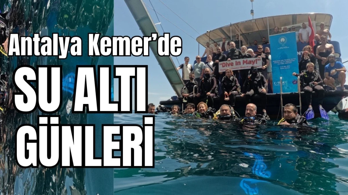 Antalya Kemer'de su altı günleri