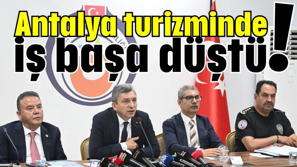 Antalya turizminde iş başa düştü!   