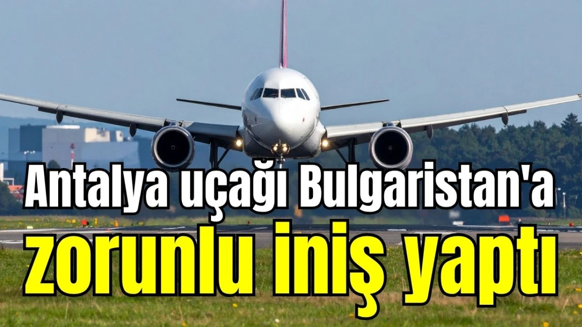 Antalya u&ccedil;ağı Bulgaristan'a zorunlu iniş yaptı 