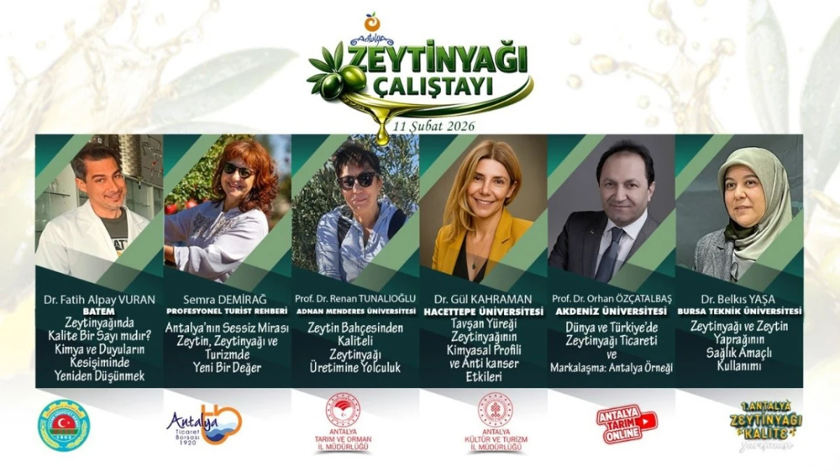 Antalya zeytinyağı &ccedil;alıştayına ev sahipliği yapacak