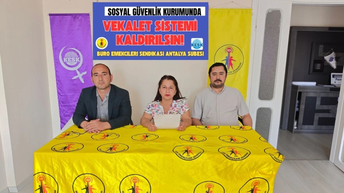 Antalya'da BES&rsquo;ten SGK&rsquo;daki rotasyon sistemine tepki