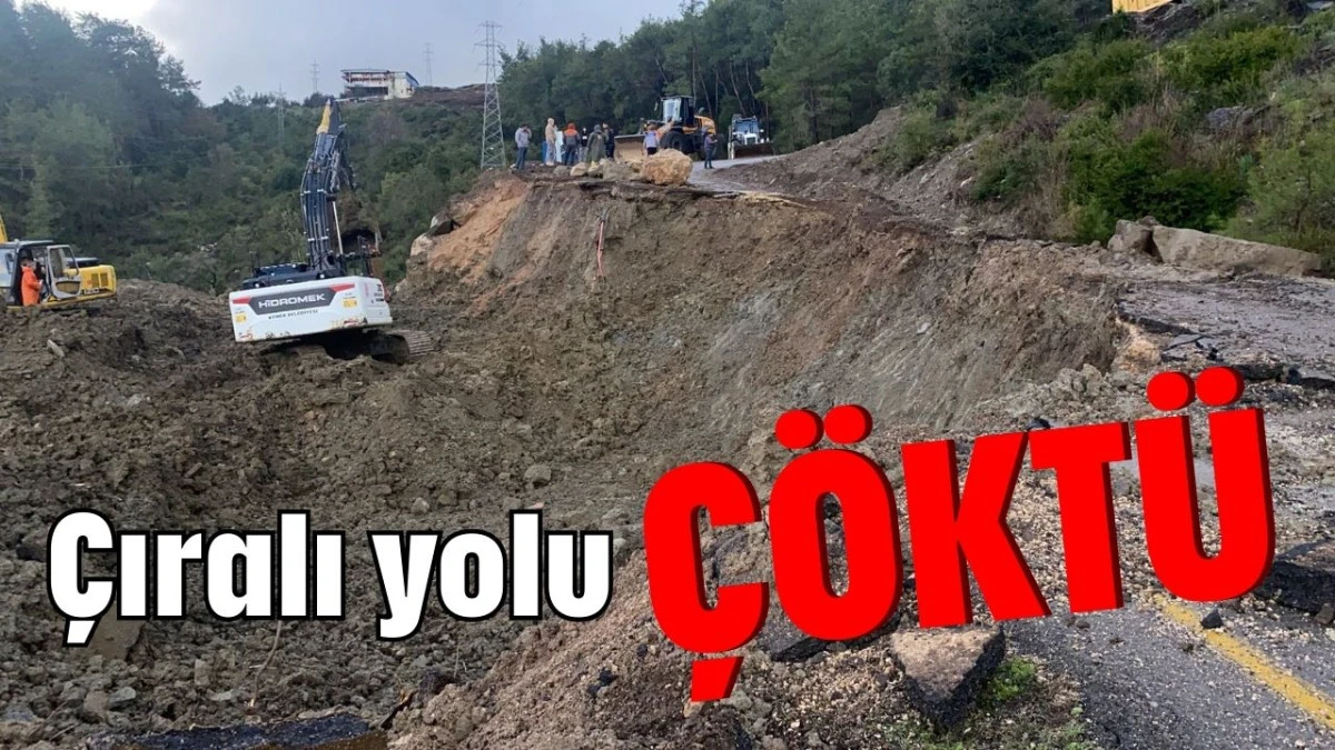 Antalya'da &Ccedil;ıralı yolu &ccedil;&ouml;kt&uuml; 