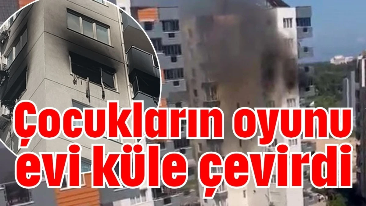 Antalya'da &ccedil;ocukların oyunu evi k&uuml;le &ccedil;evirdi