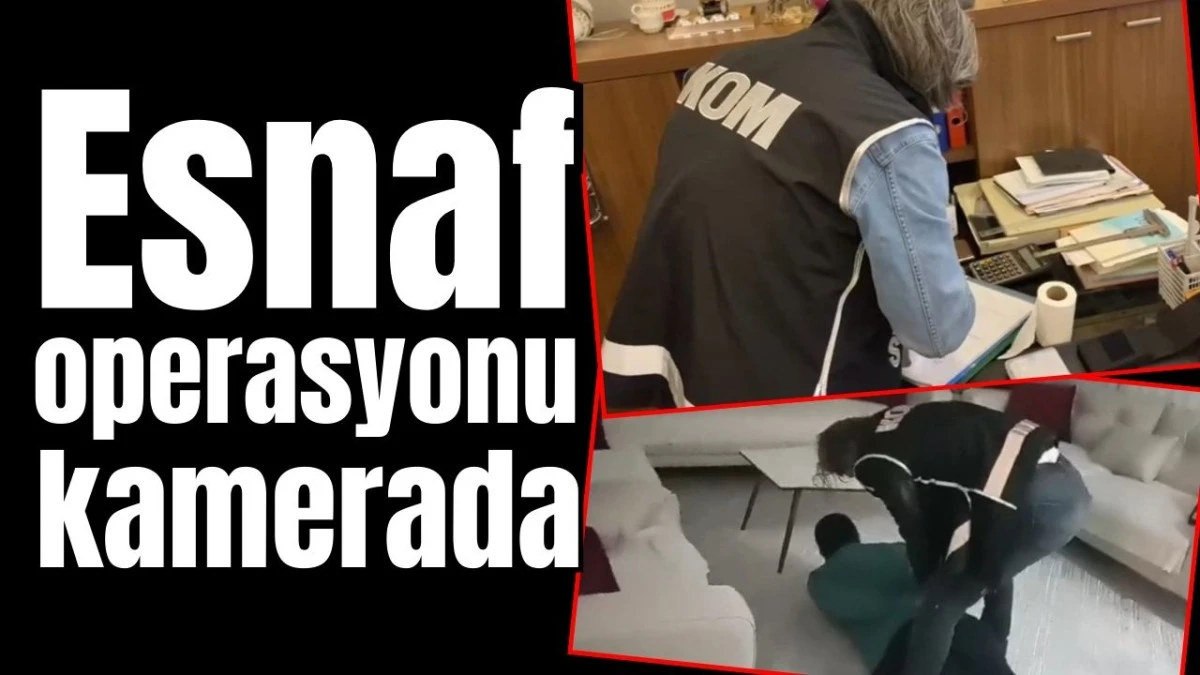 Antalya'da esnaf operasyonu kamerada