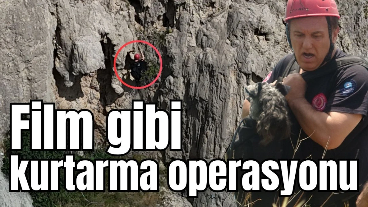 Antalya'da film gibi kurtarma operasyonu