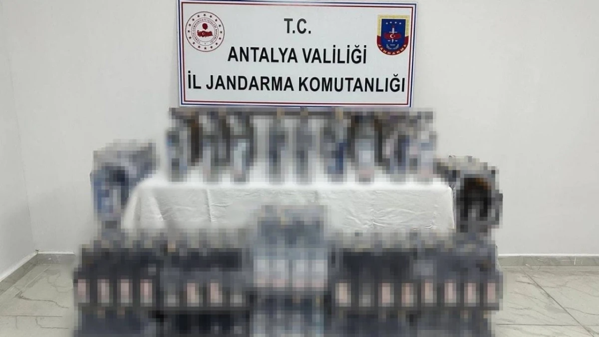 Antalya’da jandarmadan kaçak içki operasyonu