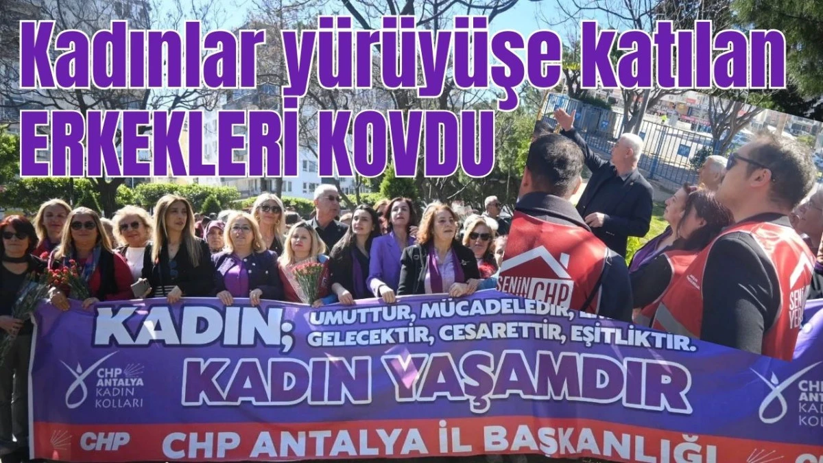 Antalya'da kadınlar y&uuml;r&uuml;y&uuml;şe katılan erkekleri kovdu