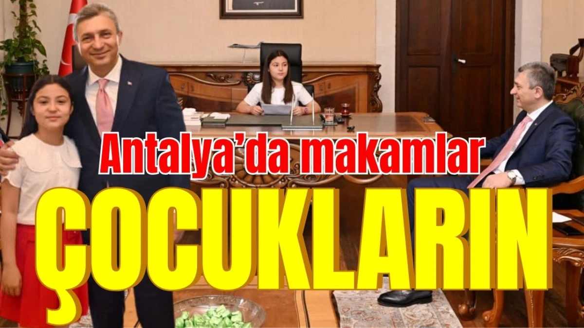 Antalya&rsquo;da makamlar &ccedil;ocukların 