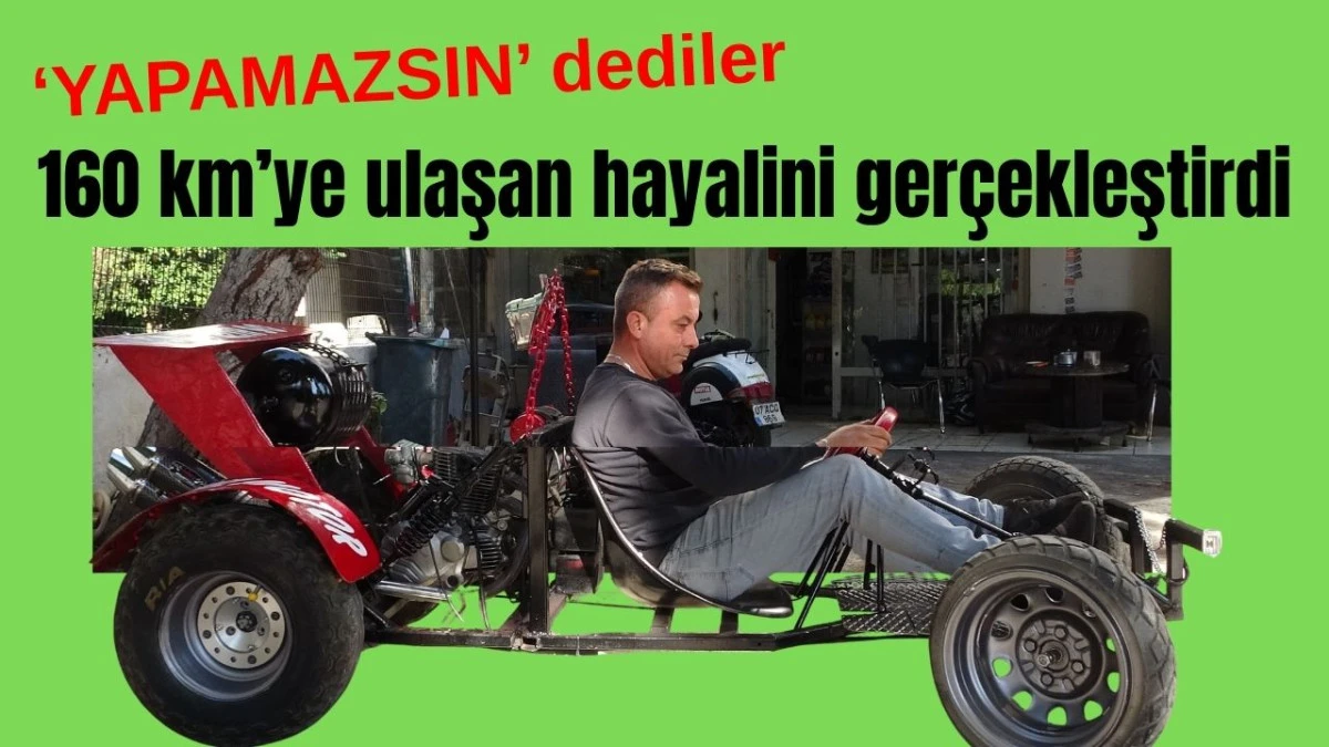 Antalya'da  &lsquo;Yapamazsın' dediler! 160 km'ye ulaşan hayalini ger&ccedil;ekleştirdi 