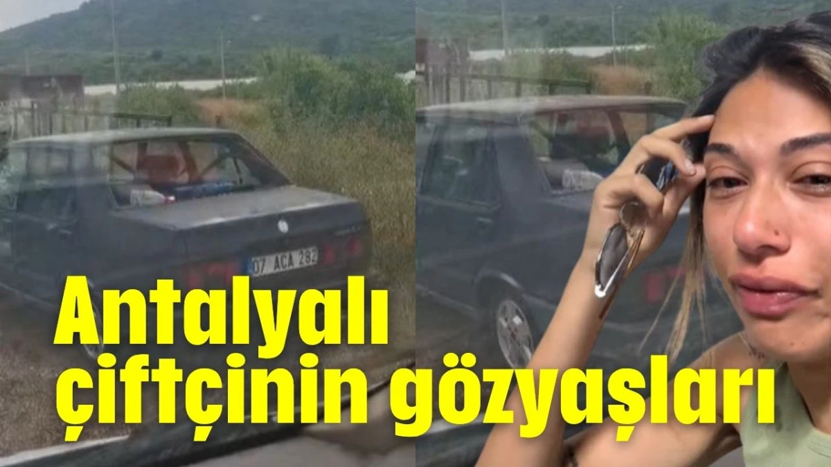 Antalyalı çiftçinin gözyaşları   
