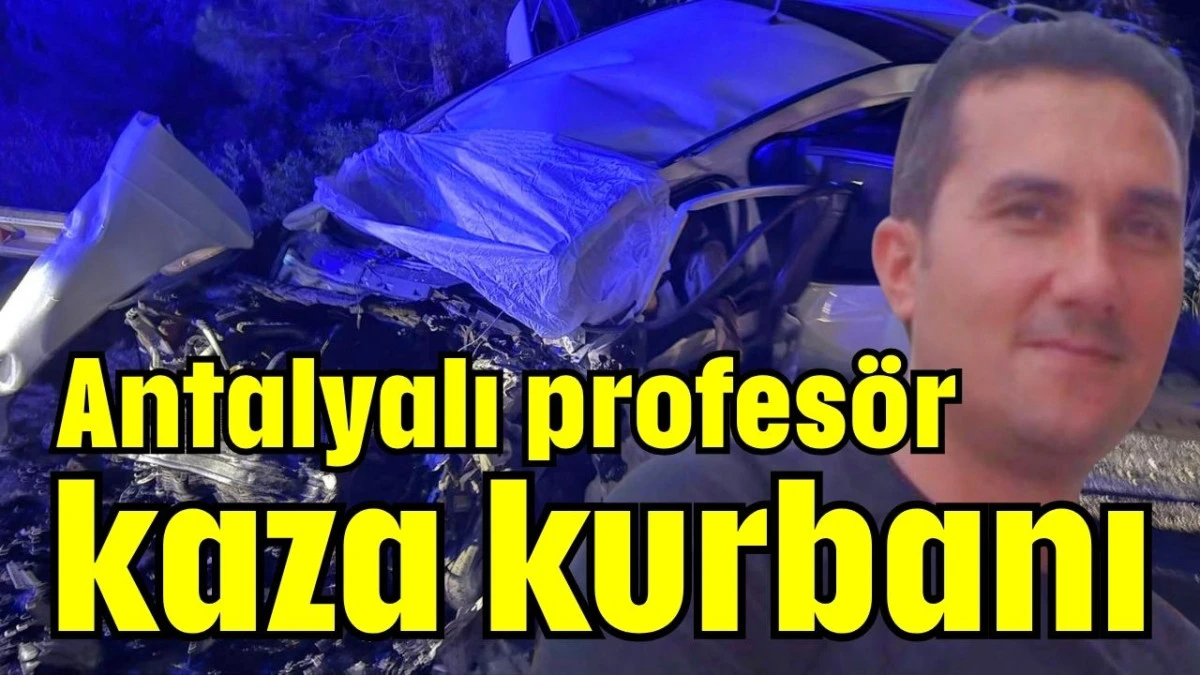 Antalyalı profes&ouml;r kaza kurbanı