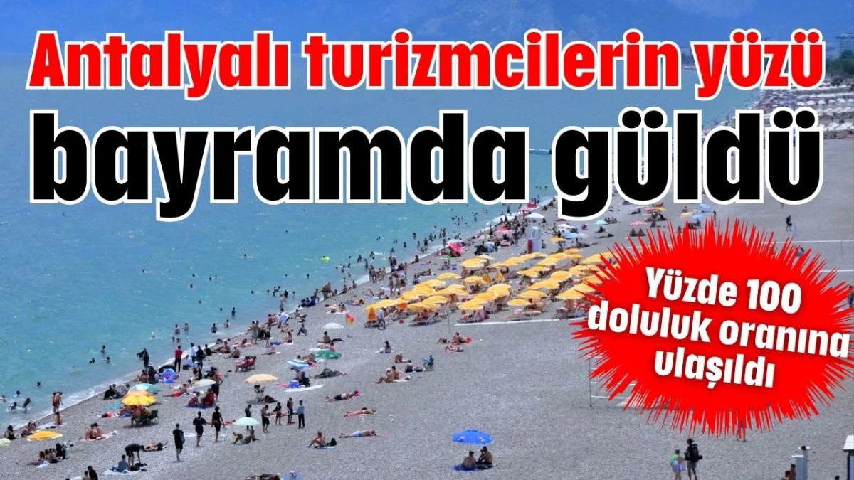 Antalyalı turizmcilerin y&uuml;z&uuml; bayramda g&uuml;ld&uuml;