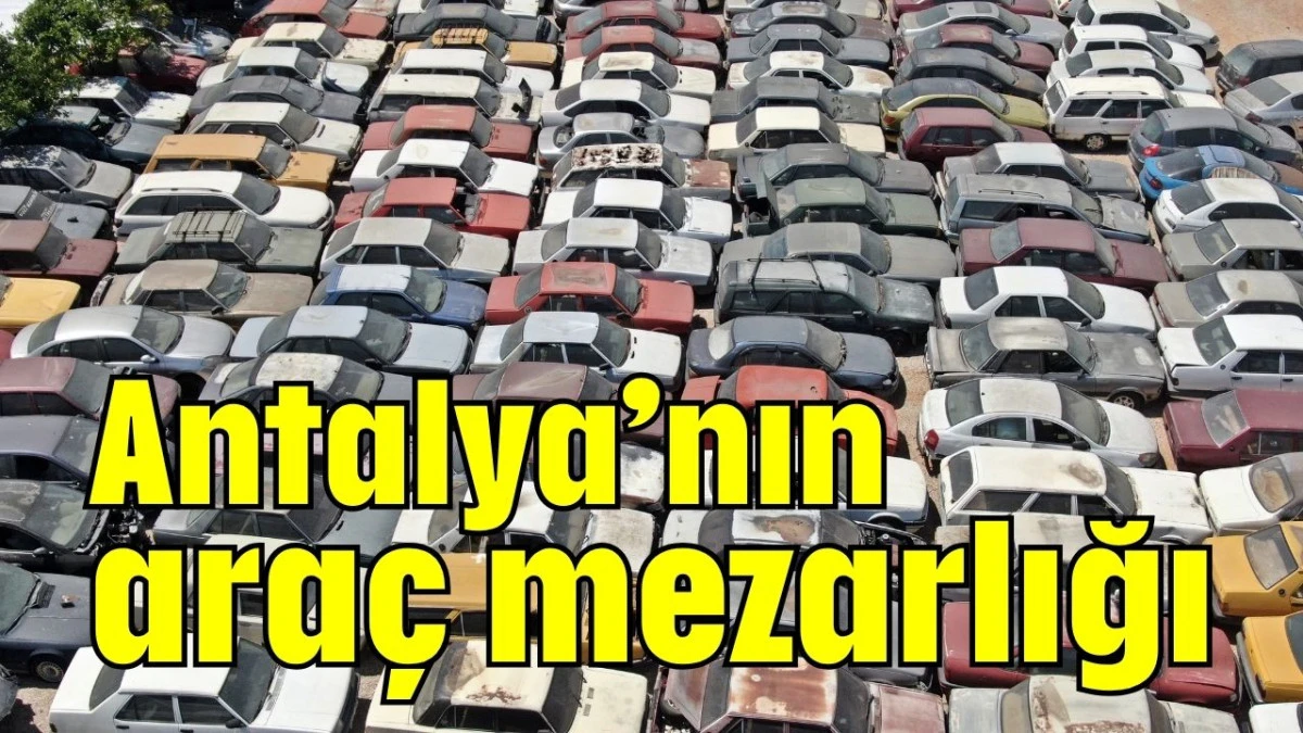 Antalya’nın araç mezarlığı  