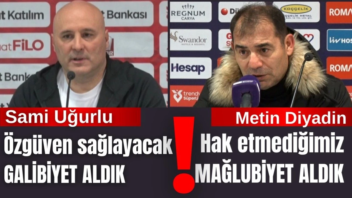 Antalyaspor - Gen&ccedil;lerbirliği ma&ccedil;ının ardından teknik direkt&ouml;rler konuştu