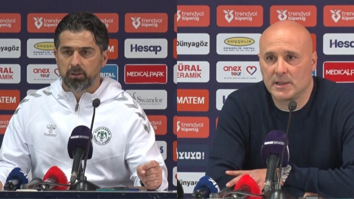 Antalyaspor- Konyaspor ma&ccedil;ının ardından teknik direkt&ouml;rler konuştu 