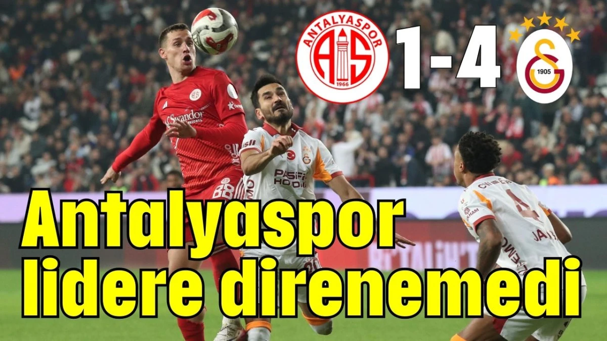 Antalyaspor lidere direnemedi 1-4  
