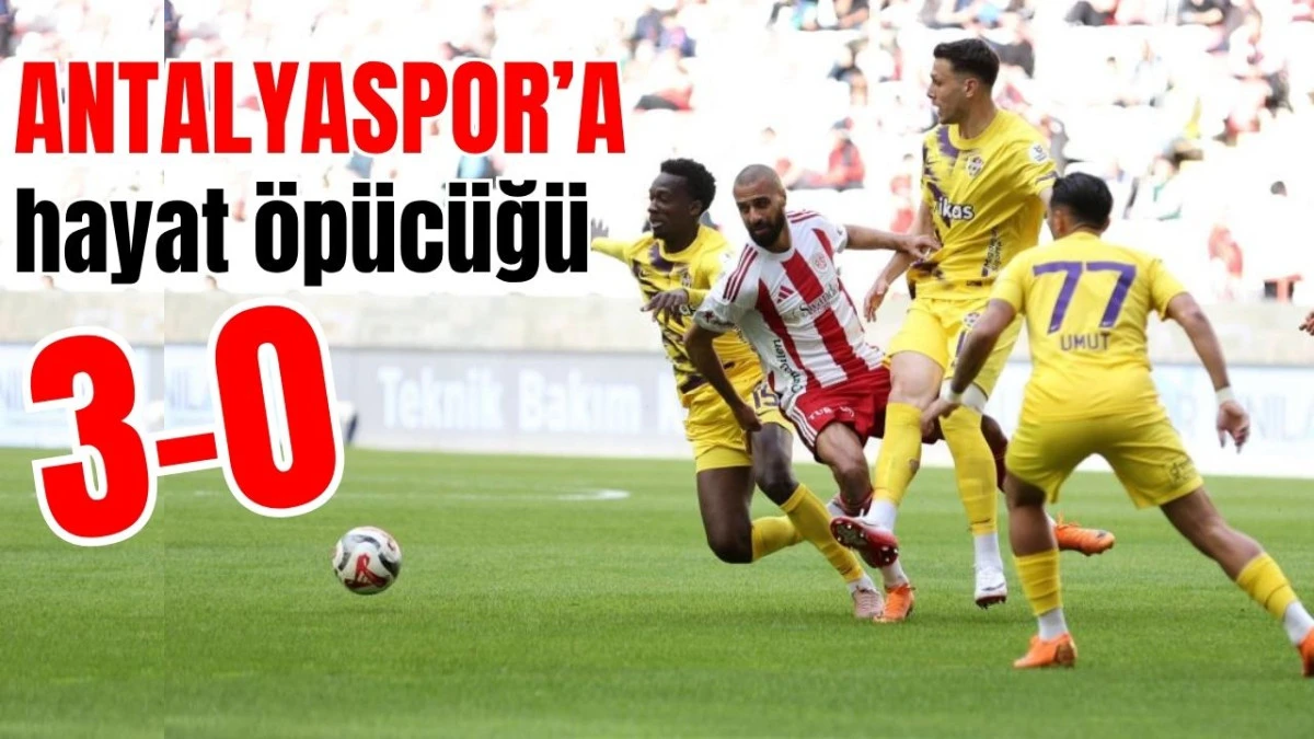 Antalyaspor'a hayat &ouml;p&uuml;c&uuml;ğ&uuml;: 3-0