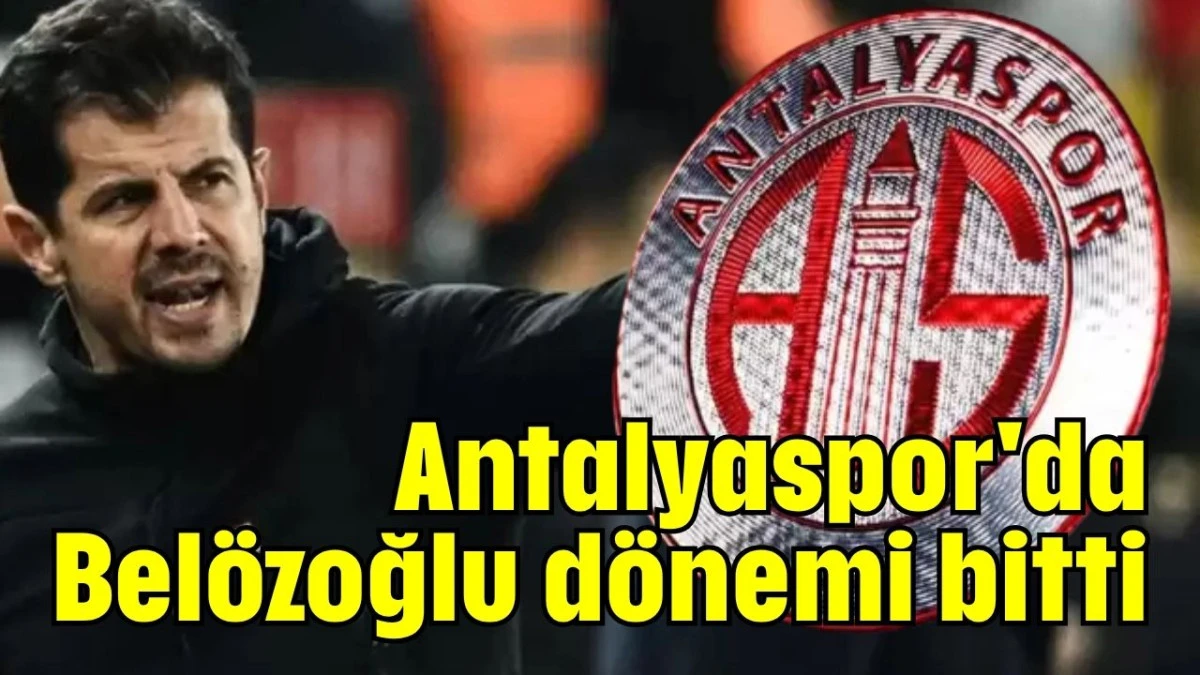 Antalyaspor'da Belözoğlu dönemi bitti   