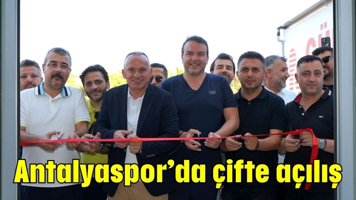 Antalyaspor'da çifte açılış 