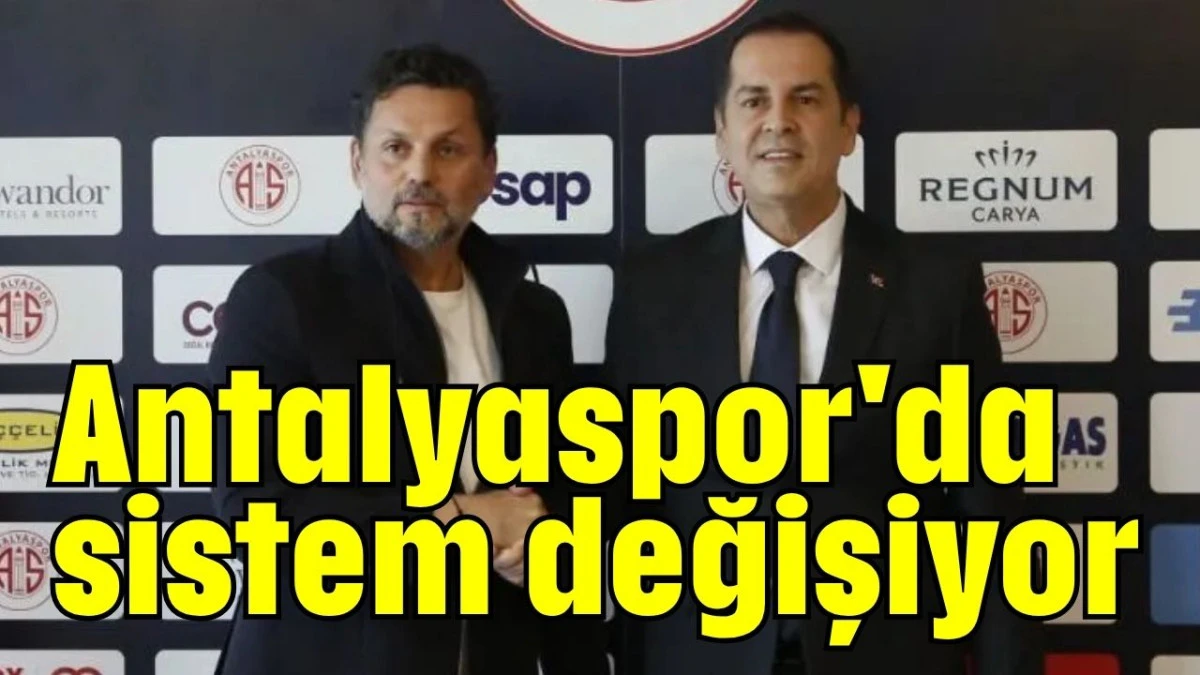 Antalyaspor'da sistem değişiyor 