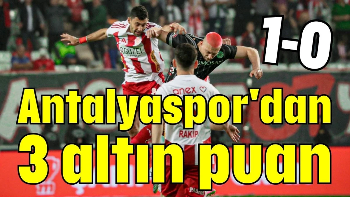 Antalyaspor'dan 3 altın puan 1-0    