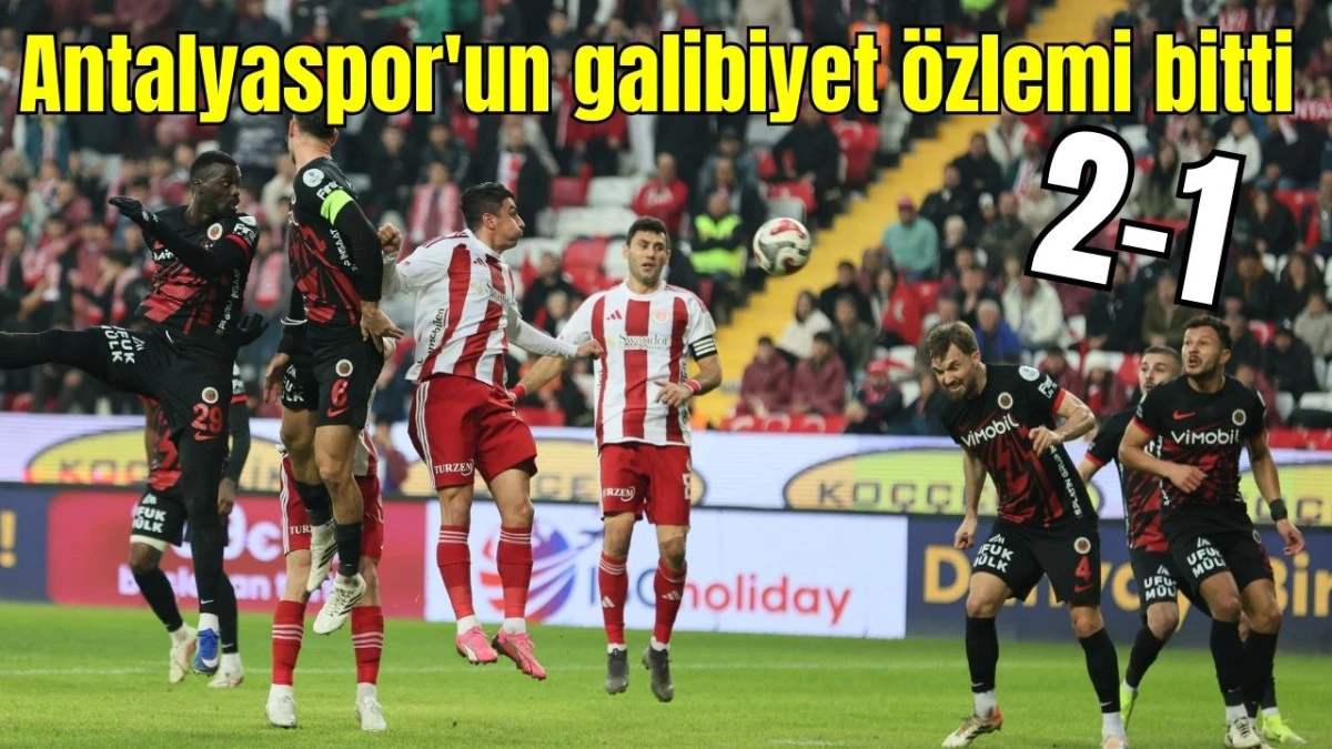 Antalyaspor'un galibiyet &ouml;zlemi bitti: 2-1