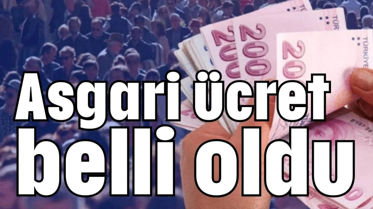 Asgari &uuml;cret belli oldu 