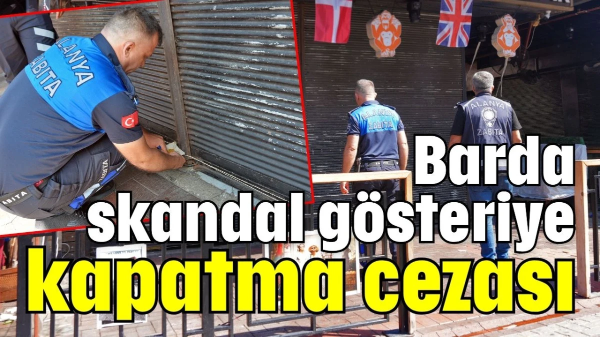 Barda skandal gösteriye kapatma cezası   