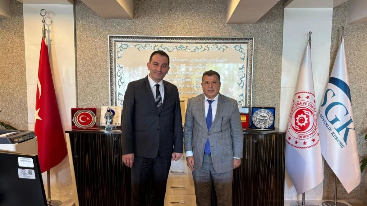 Başsavcı Kahveci'den, SGK İl Müdürü Tanrıöver'e ziyaret