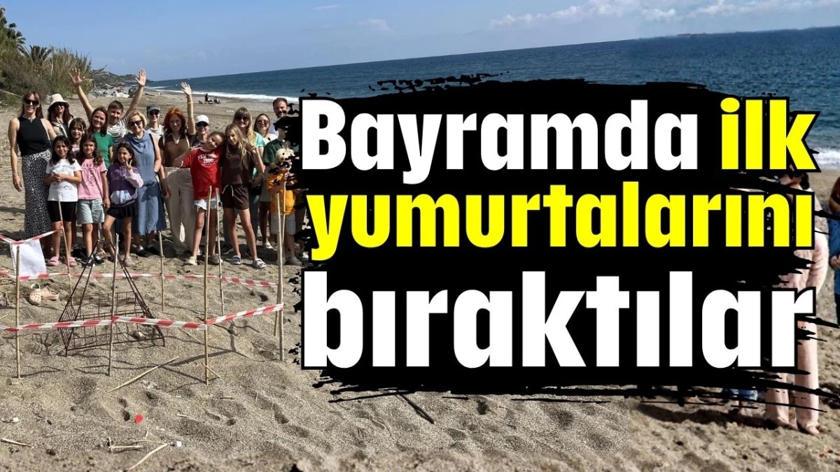 Bayramda ilk yumurtalarını bıraktılar