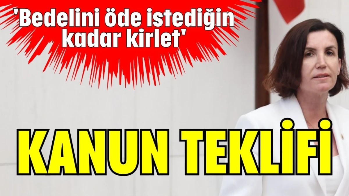 'Bedelini öde istediğin kadar kirlet' kanun teklifi  