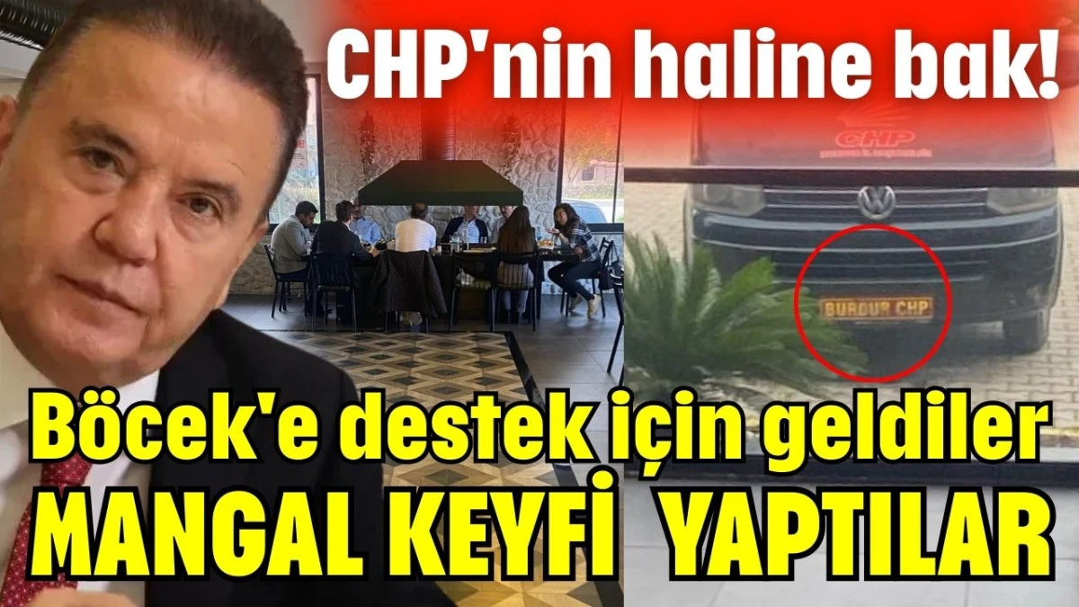 B&ouml;cek'e destek i&ccedil;in geldiler mangal keyfi yaptılar