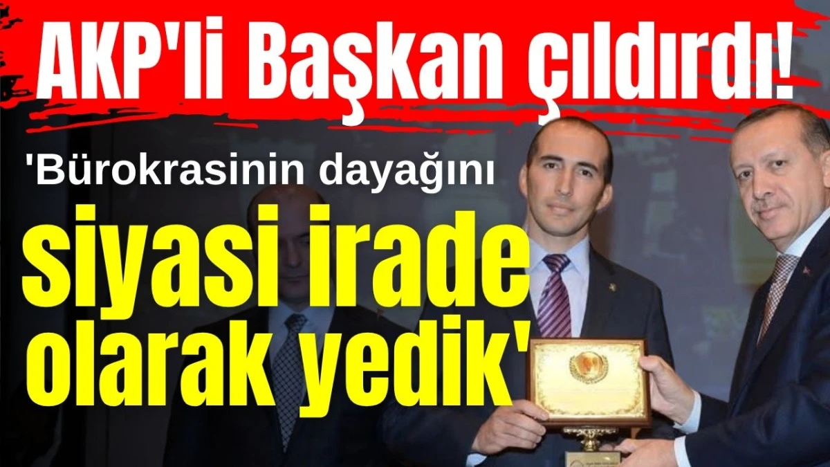 'B&uuml;rokrasinin dayağını siyasi irade olarak yedik'  