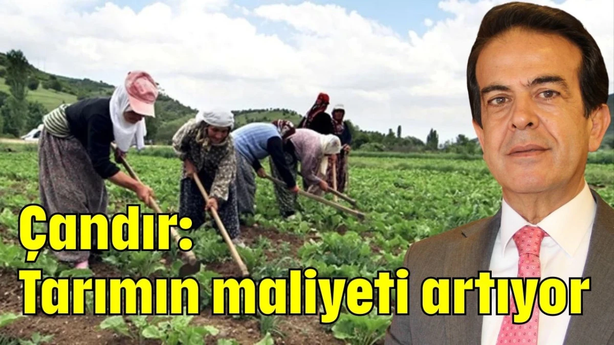 Çandır: Tarımın maliyeti artıyor   