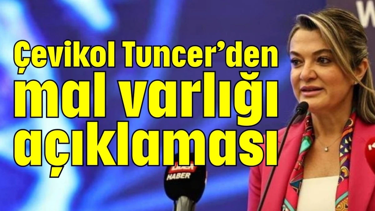 Çevikol Tuncer’den mal varlığı açıklaması  