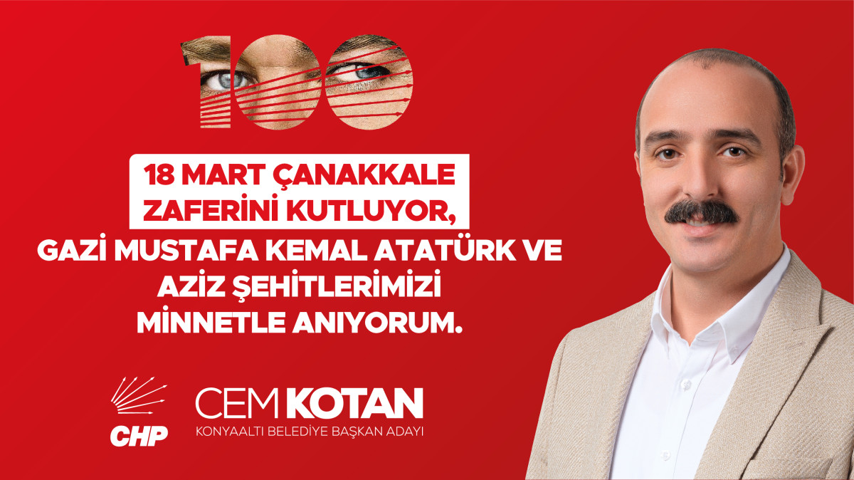 CHP Konyaaltı Belediye Başkan Adayı Cem Kotan
